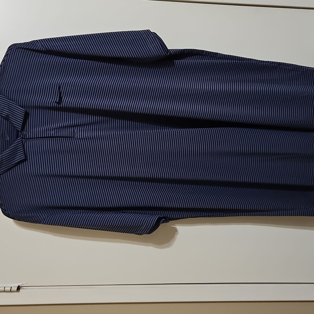 Nike Blue/ Navy Stripes Mens Golf Shirt LIKE NEW Size XXL
